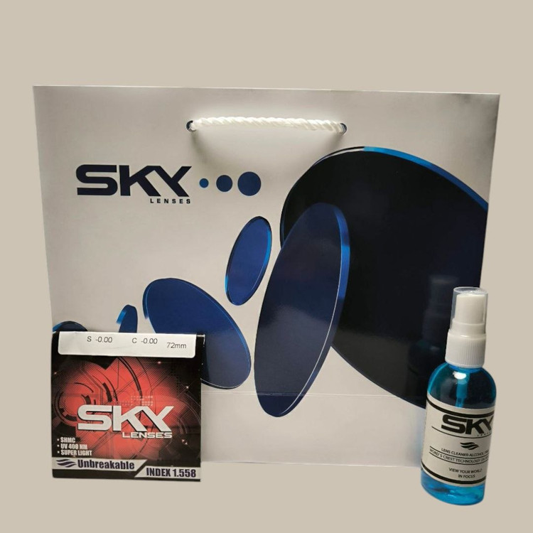 عدسی نشکن بسیار سبک (Unbreakable) 1.558 برند SKY
