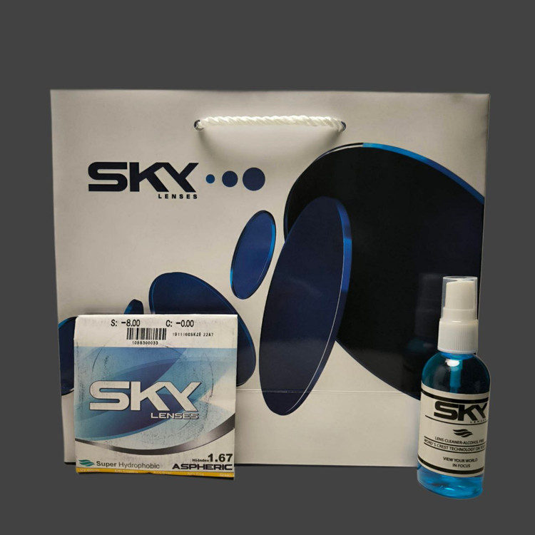عدسی فشرده 1.67 آنتی رفلکس برند SKY