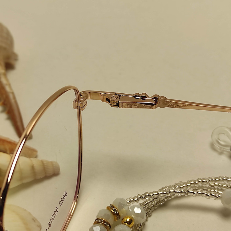 عینک طبی زنانه فلزی پد یک تیکه برند CHANEL کد8822