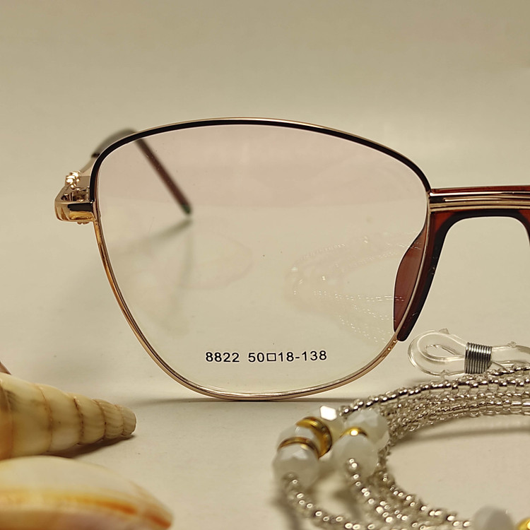 عینک طبی زنانه فلزی پد یک تیکه برند CHANEL کد8822