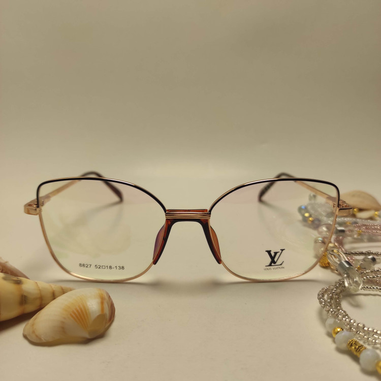 عینک طبی زنانه فلزی پد یک تیکه برند LOUIS VUITTON کد 8827