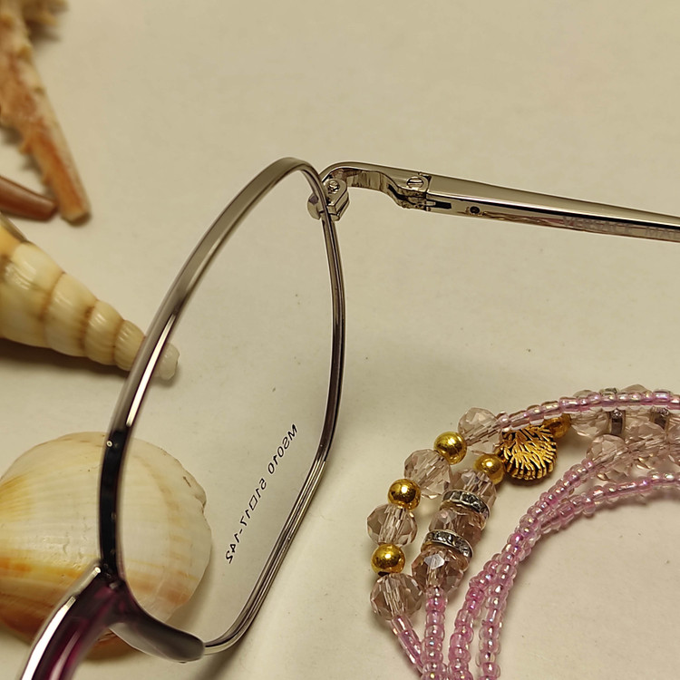 عینک طبیزنانه فلزی پد یک تیکه برند VERSACE کد 010