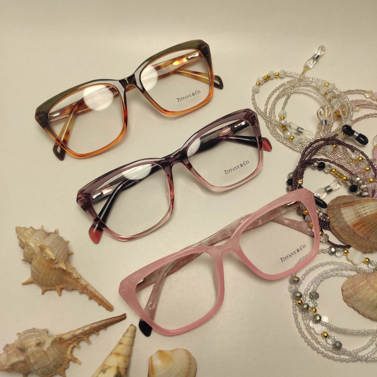 عینک طبی زنانه کائوچو اسیتیت برند TIFFANY کد 81902