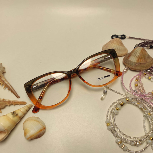 عینک طبی زنانه دسته سیم MIU MIU کد 81906