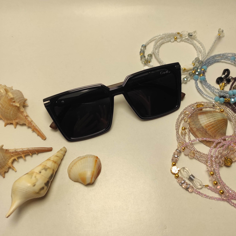 عینک آفتابی دسته چوب CARTIER مردانه کد 2523