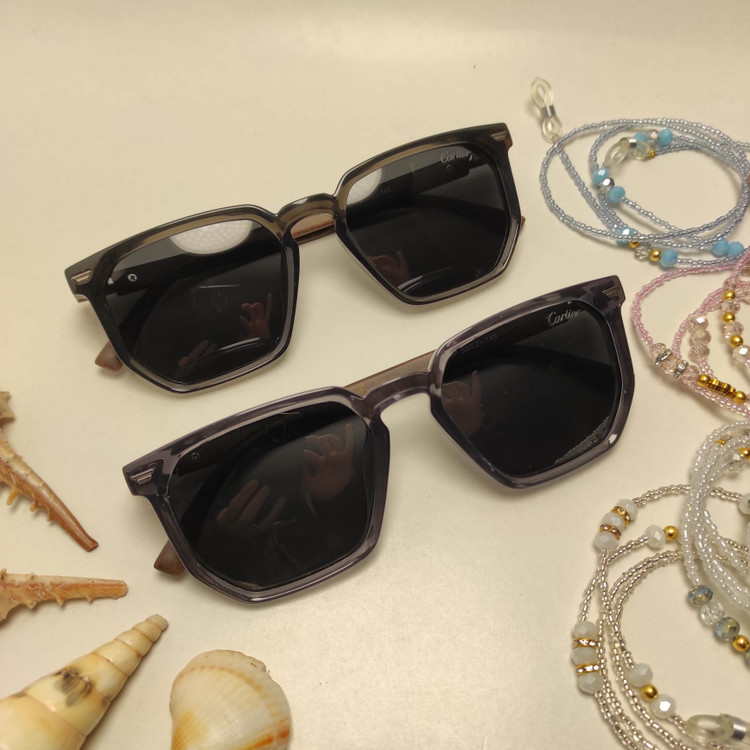 عینک آفتابی دسته چوب CARTIER کد 2508