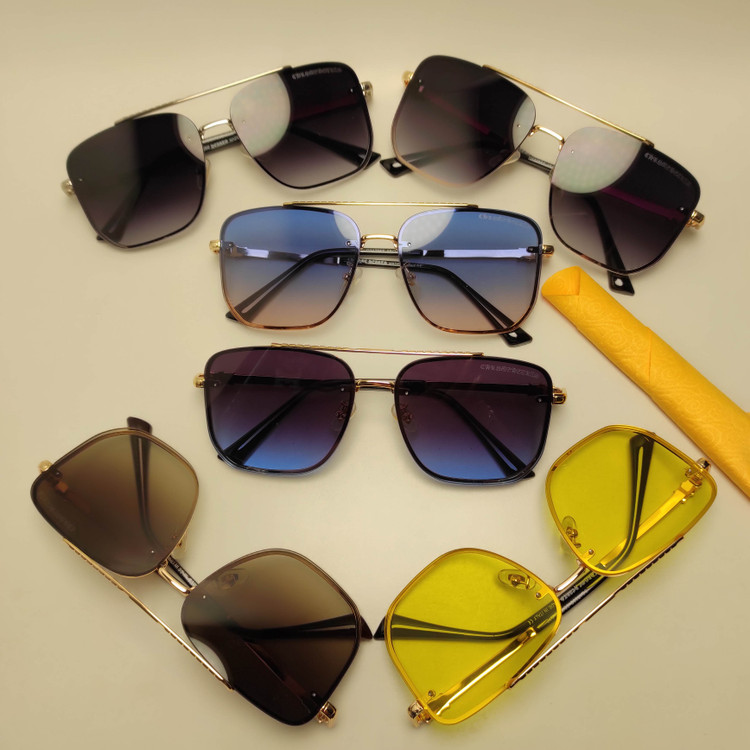 عینک آفتابی فلزی مردانه Chrome Hearts کد 24766