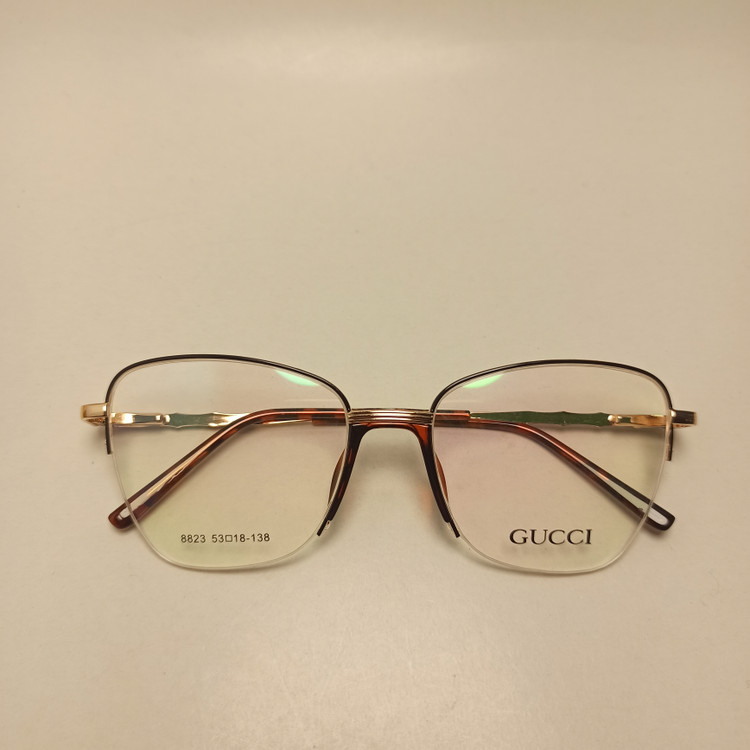 عینک طبی زنانه فلزی پد یک تیکه برند GUCCI کد 8823