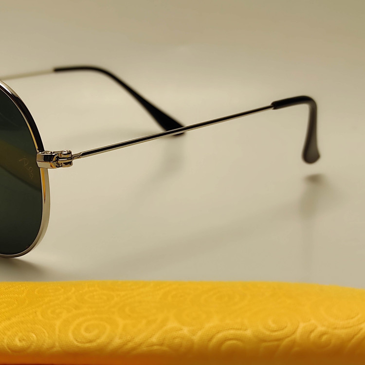 عینک مردانه فلزی ریبن شیشه ای خلبانی RAY BAN کد 3024