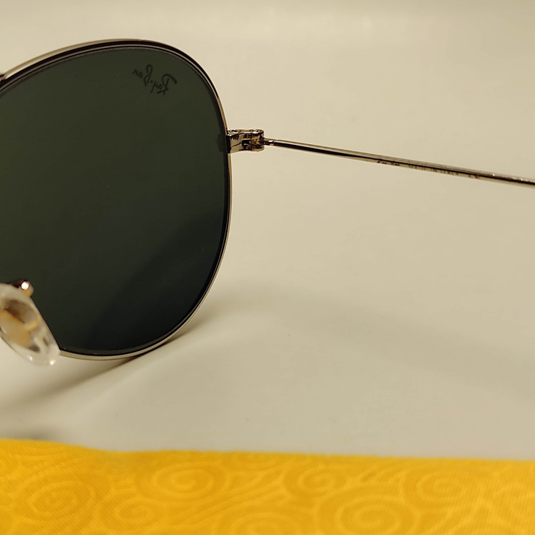 عینک مردانه فلزی ریبن شیشه ای خلبانی RAY BAN کد 3024