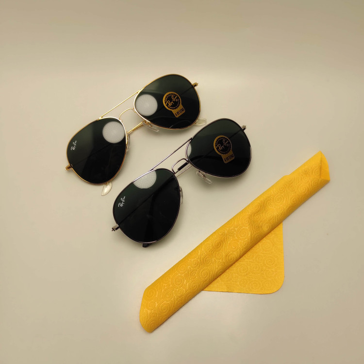 عینک مردانه فلزی ریبن شیشه ای خلبانی RAY BAN کد 3024