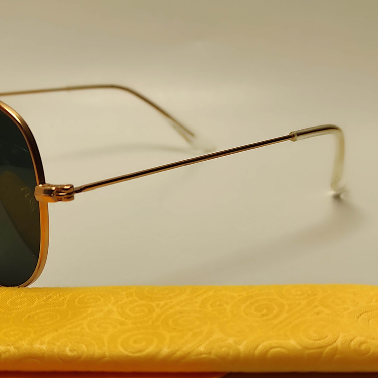 عینک آفتابی مردانه شیشه ای خلبانی RAY BAN کد ۳۰۲۵ سایز 58