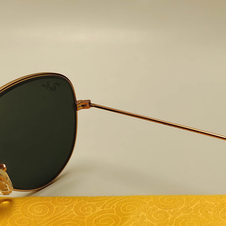 عینک آفتابی مردانه شیشه ای خلبانی RAY BAN کد ۳۰۲۵ سایز 58