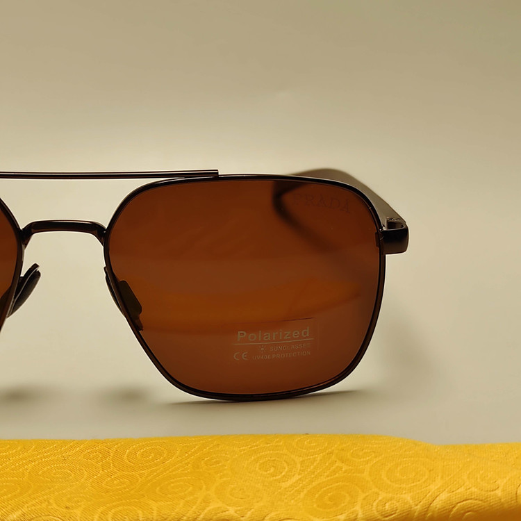 عینک آفتابی مردانه PRADA کد 24321 پلاریزه فلزی - PRADA - عینک آفتابی