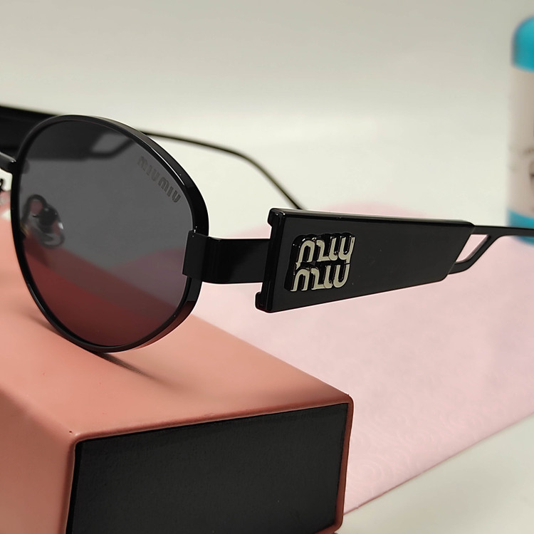 عینک آفتابی زنانه باریک فانتزی میو میو MIU MIU کد 7527 - MIU MIU - عینک آفتابی