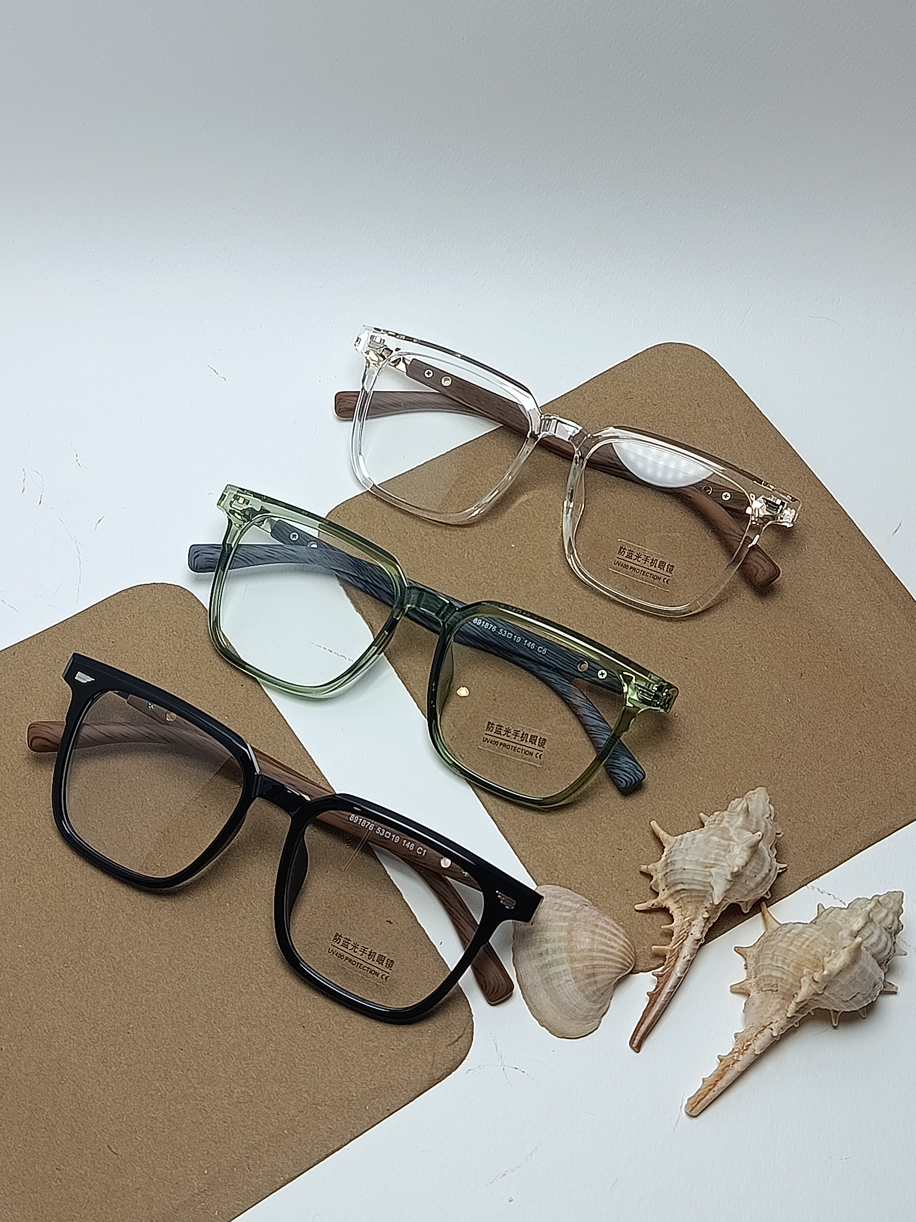 عینک طبی کائوچو بلوکات دسته چوب 891876