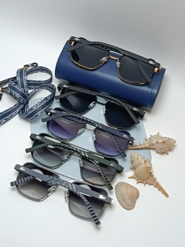 عینک آفتابی فلزی مردانه یووی 400 LACOSTE کد 2591s