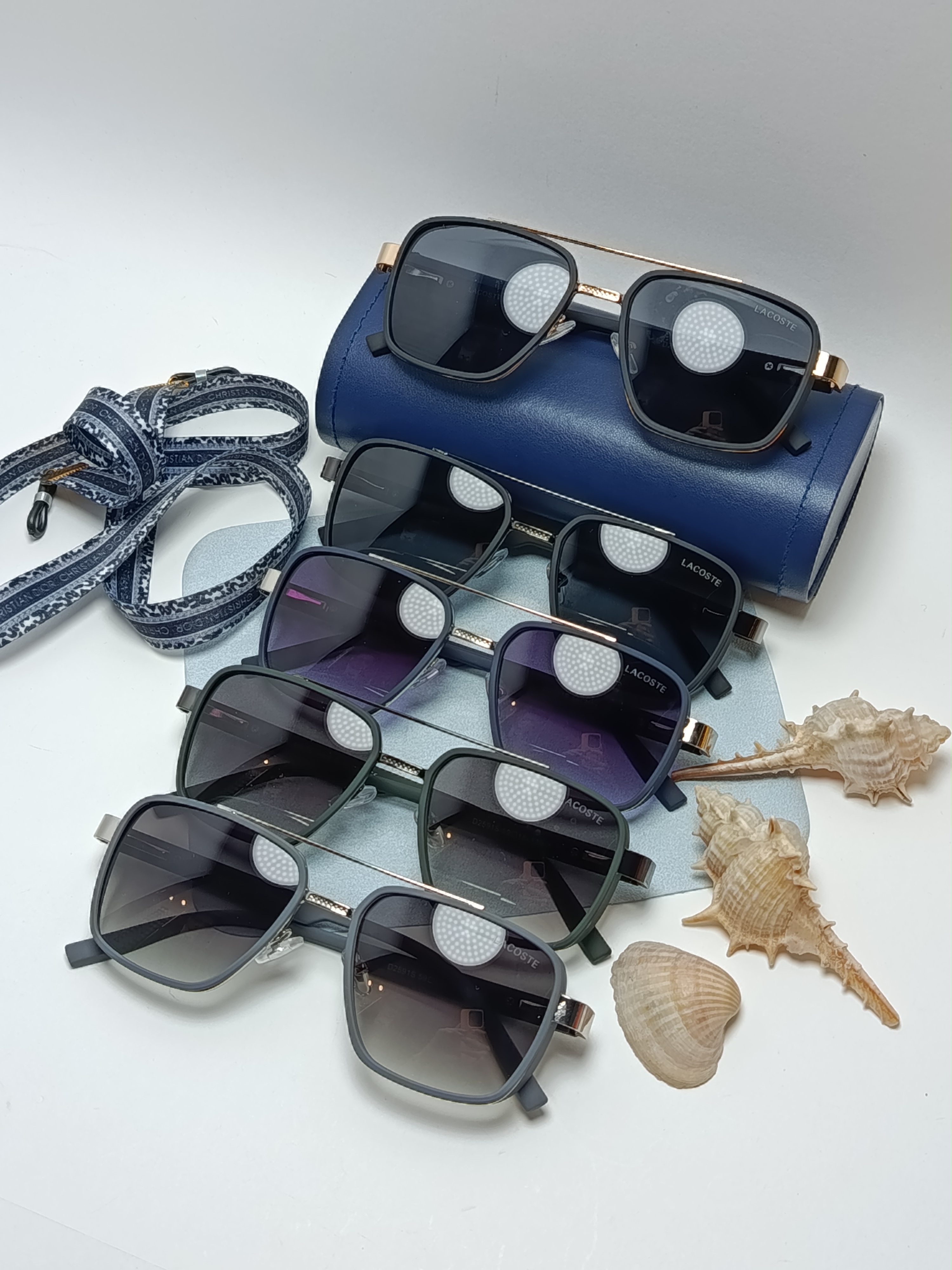 عینک آفتابی فلزی مردانه یووی 400  LACOSTE کد 2591s