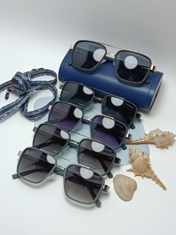 عینک آفتابی فلزی مردانه یووی 400 LACOSTE کد 2591s