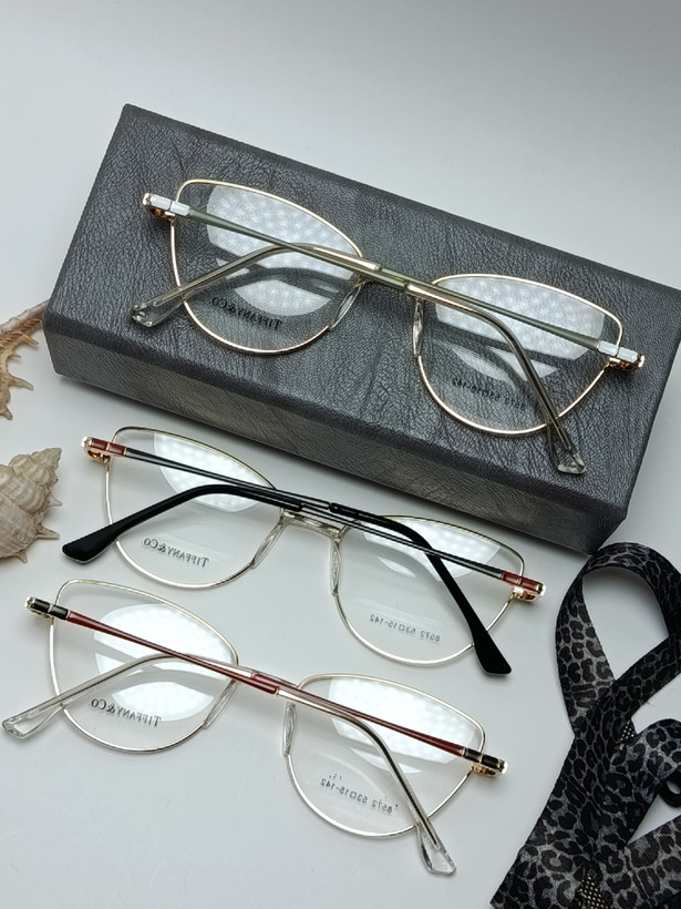 عینک طبی زنانه فلزی پد یک تیکه برند TIFFANY کد 8572