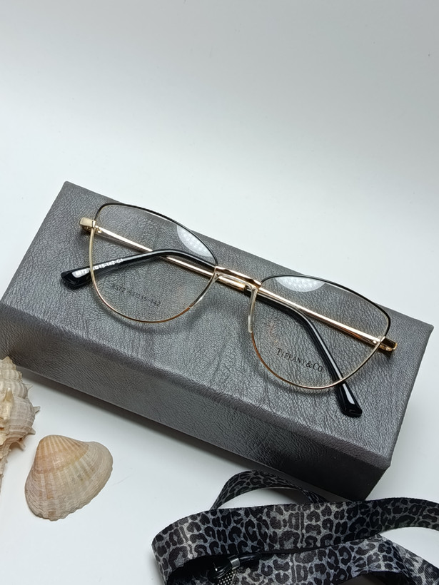 عینک طبی زنانه فلزی پد یک تیکه برند TIFFANY کد 8572
