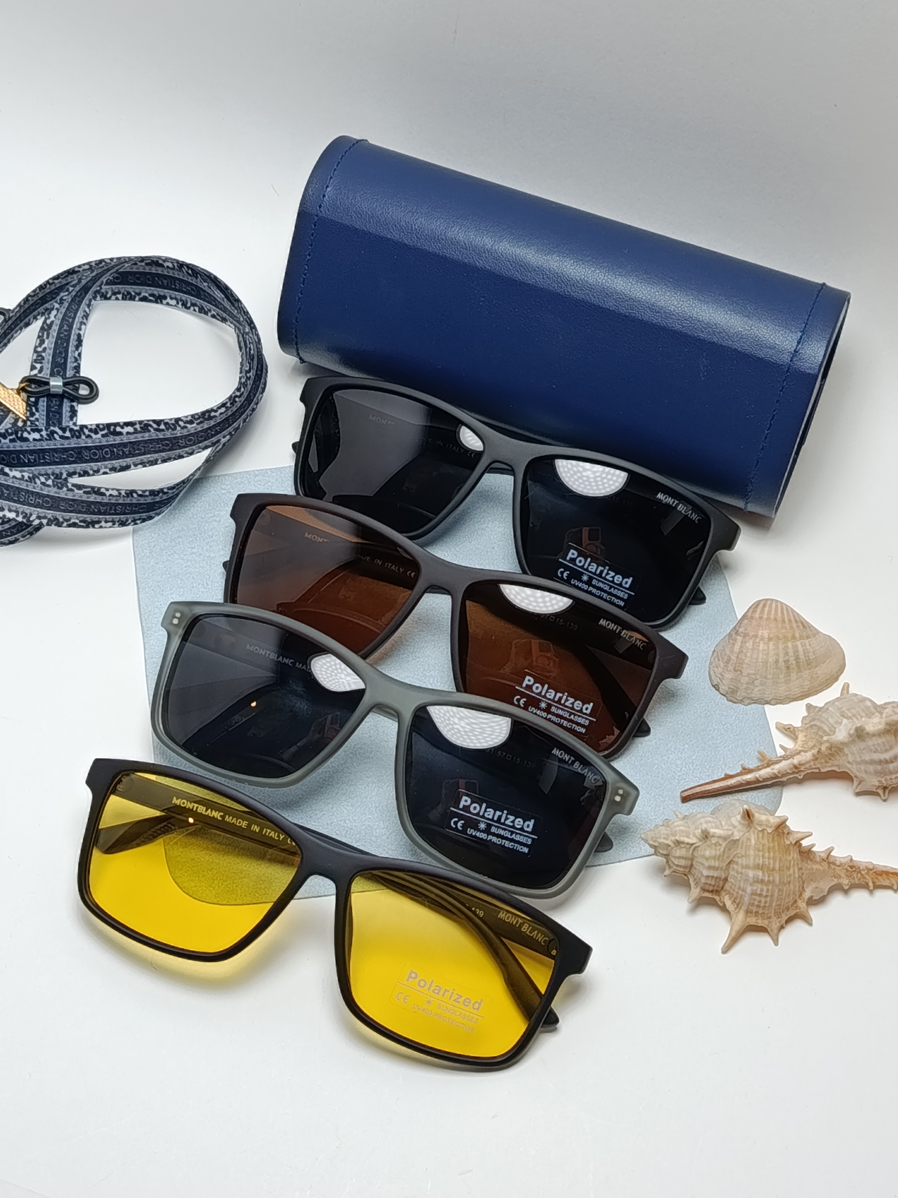 عینک آفتابی پلاریزه مردانه مونت بلاون montblanc مدل31_225
