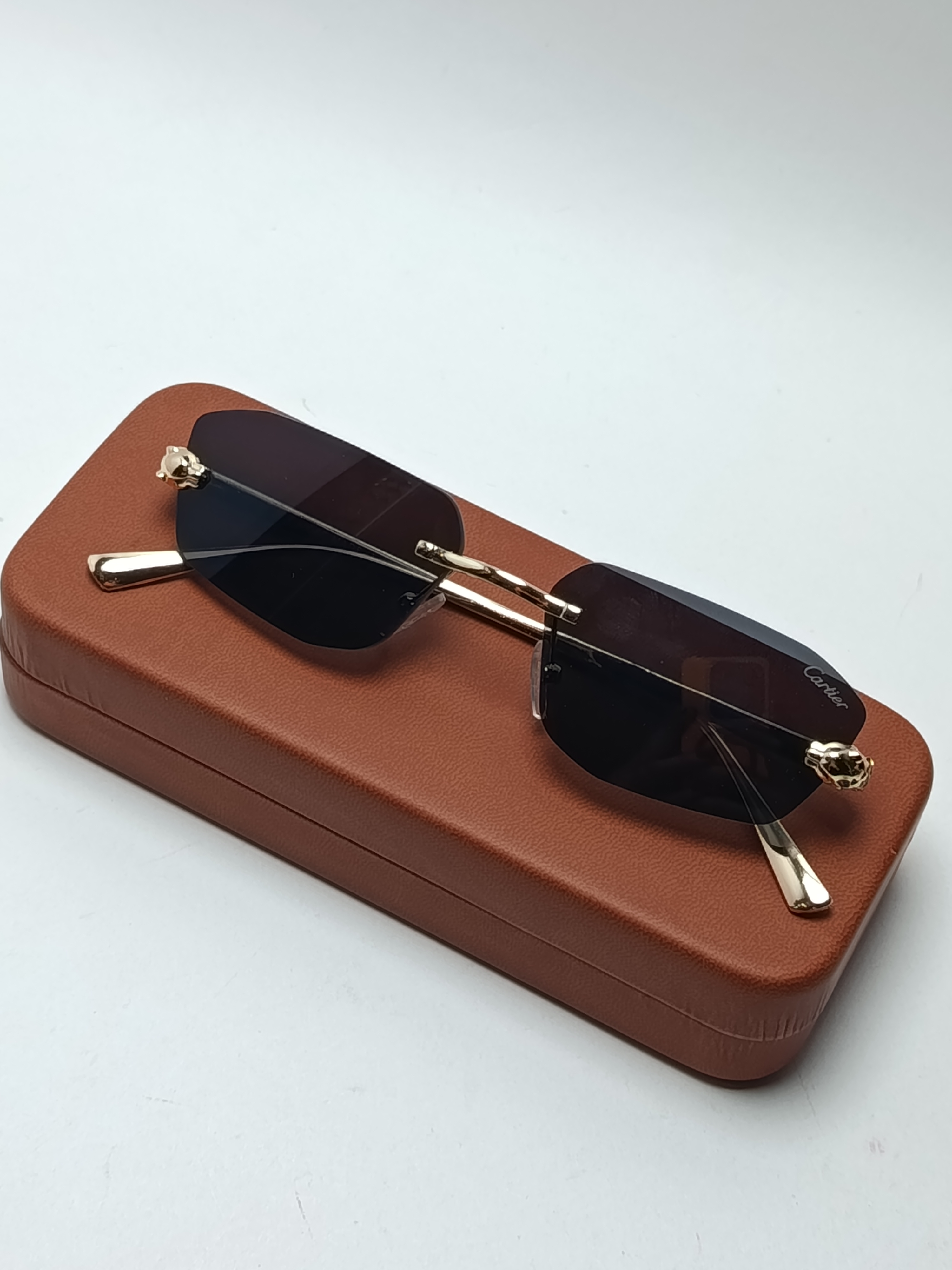 عینک آفتابی فانتزی فلزی Cartier